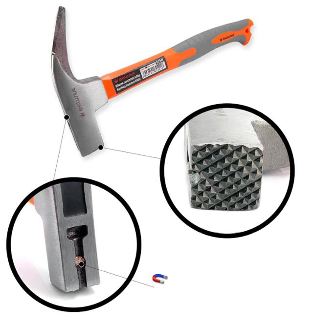 RICHMANN C2541, roofing hammer 600 gram fibreglass handle Gobest