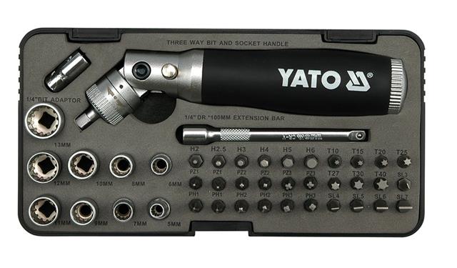 Yato professional mixed NON SLIP screwdriver bits set of 10 YT-0482 S2 steel 