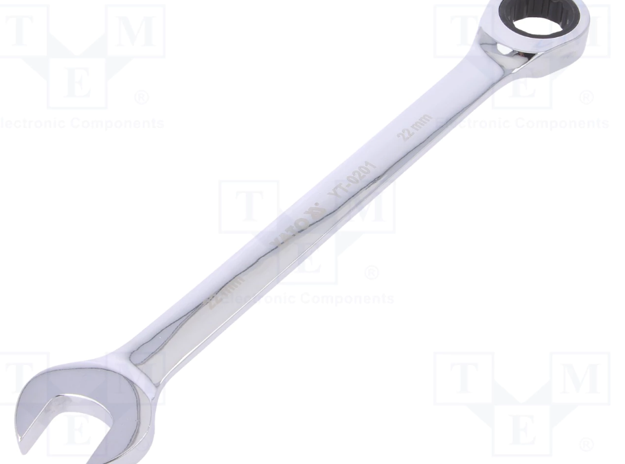 YATO YT-0201 combination ratchet spanner wrench size 22mm 72 T ratchet