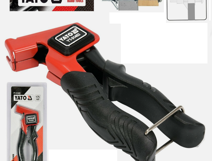 YATO YT-51452, molly rivet gun pliers, cavity wall plasterboard riveter M3-M8