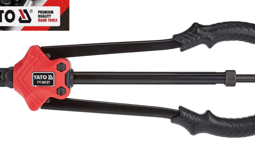 YATO YT-36127 heavy duty hand nut riveter M3-M12 , 360mm long, soft grip