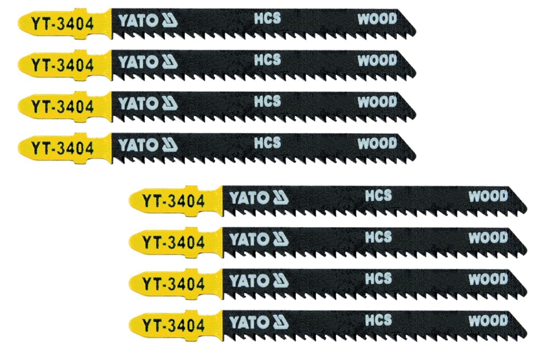 YATO YT-3404, Wood Jigsaw Blades 10pcs T Fitting, CLEAN CUT