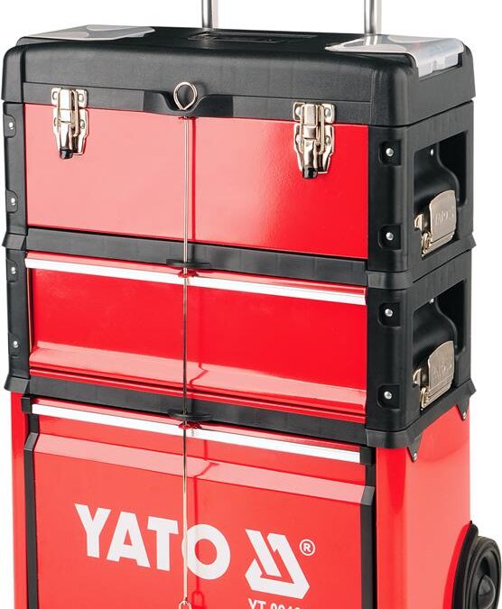 YATO YT-09102, Trolley Tool Box,  Portable Storage Chest Organiser Utility