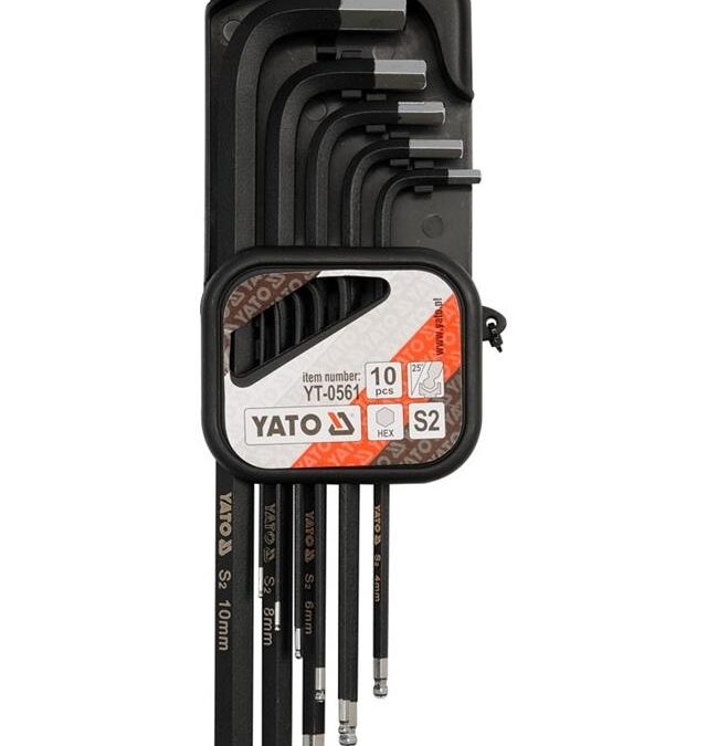 Yato professional ball ended allen key set 10pcs hexagonal longer arms  (YT-0561